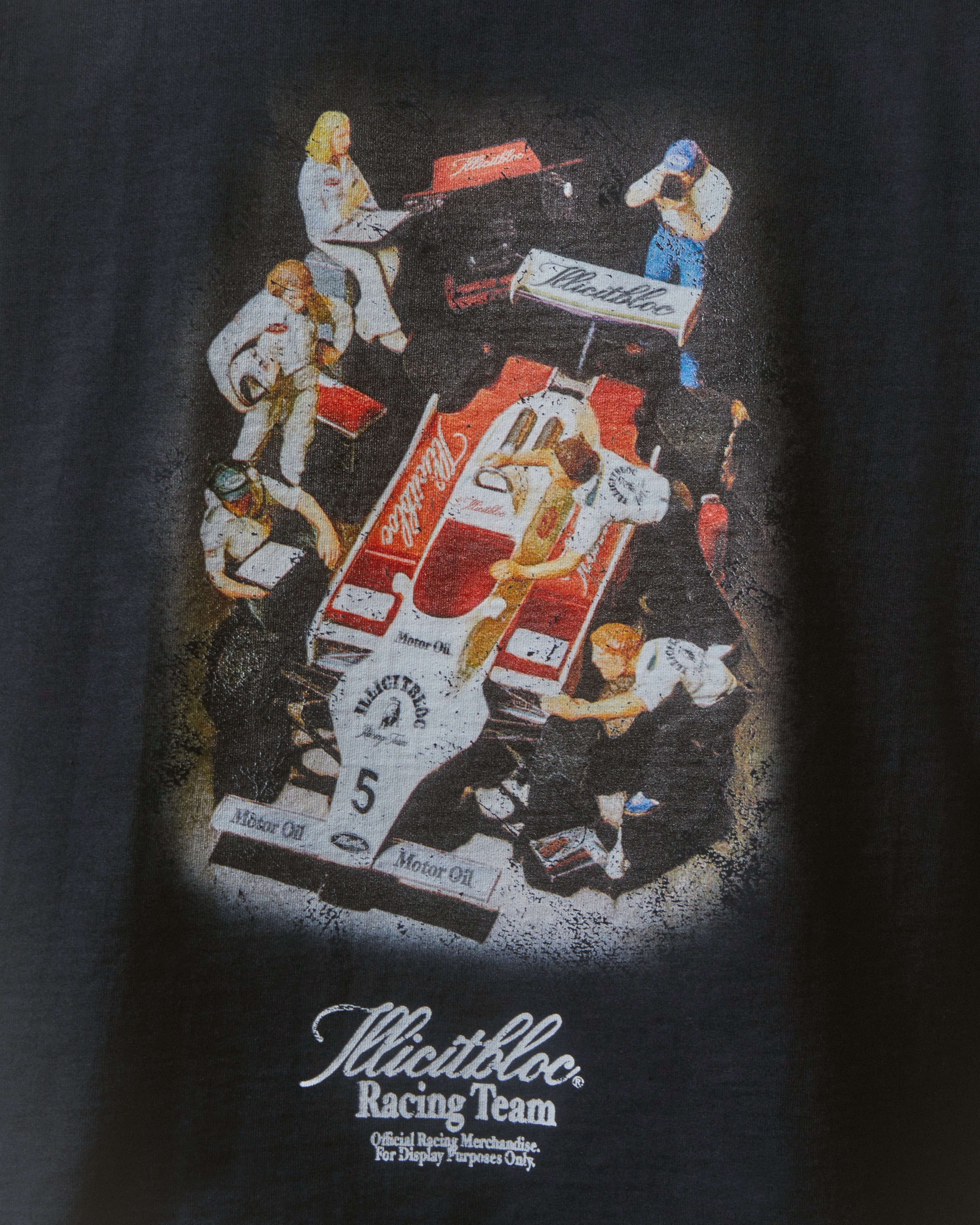 Crew Merch Raw Hem T-shirt - Vintage Black