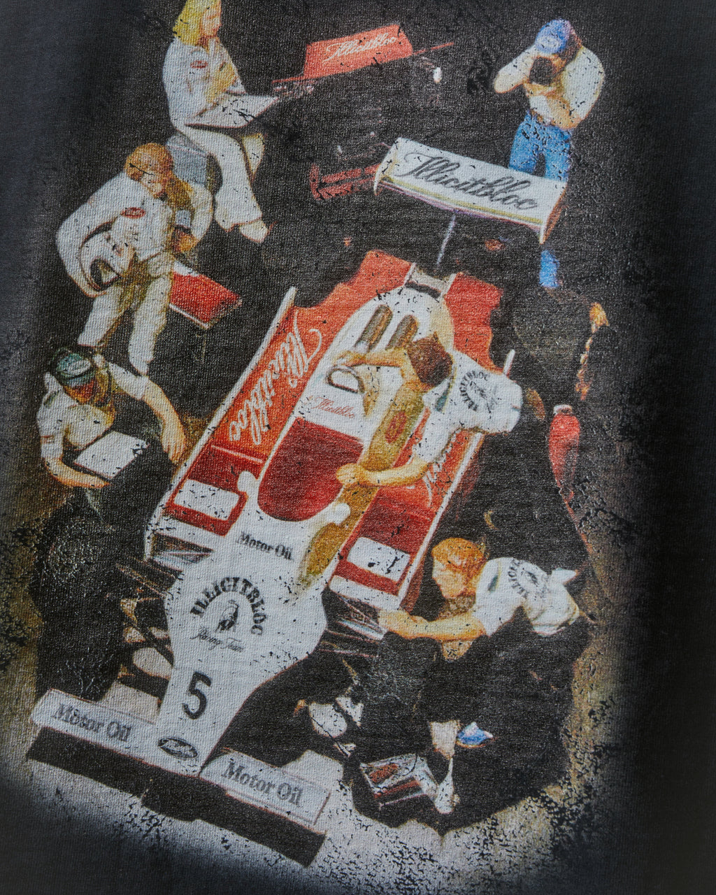 Crew Merch Raw Hem T-shirt - Vintage Black