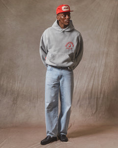 RACING TEAM HOODIE - POWDER GREY