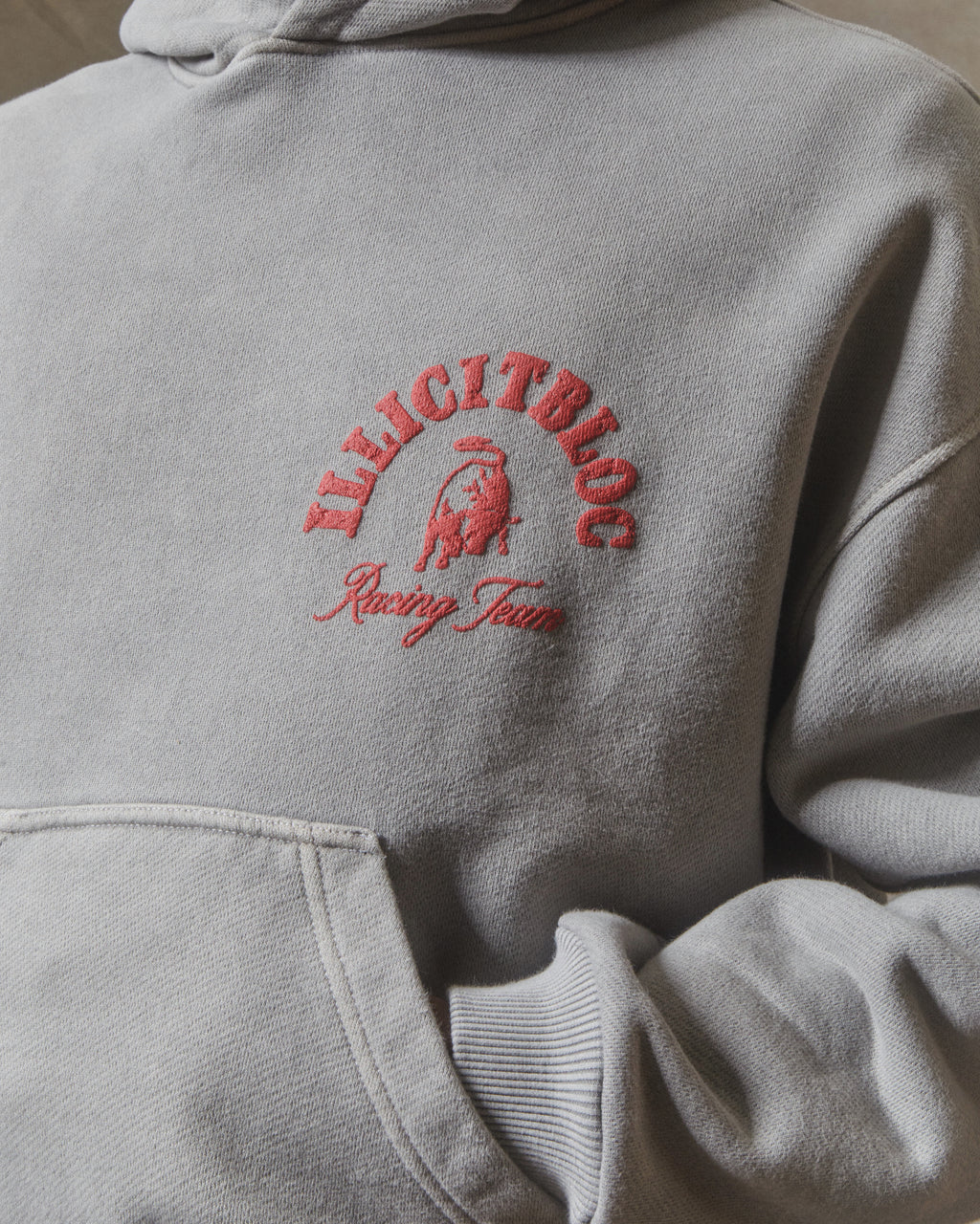 Racing Team Hoodie - Powder Grey