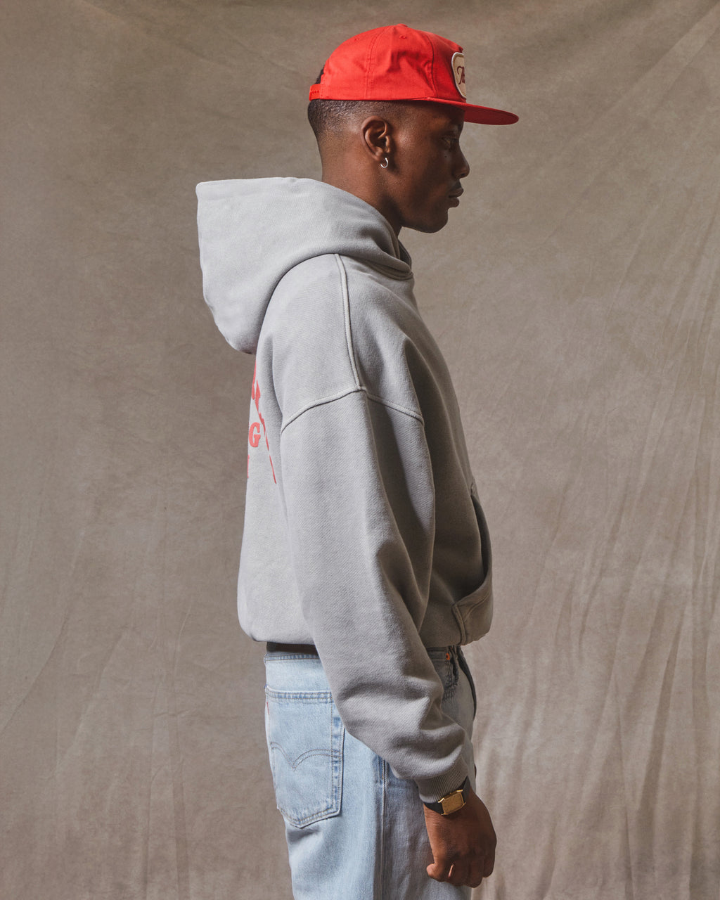 Racing Team Hoodie - Powder Grey