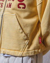 Load image into Gallery viewer, RACING APPLIQUÉ ZIP HOODIE - MIMOSA
