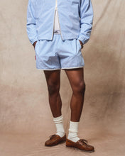 Load image into Gallery viewer, POPLIN SPORTS SHORTS - BLUE/WHITE
