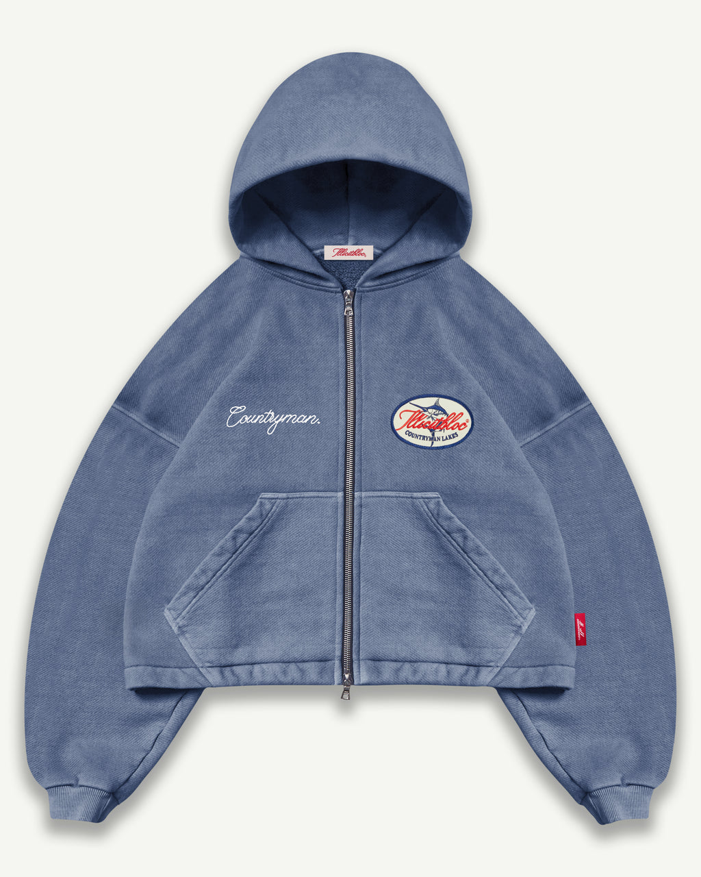 Lakes Crest Zip Hoodie - Washed Navy