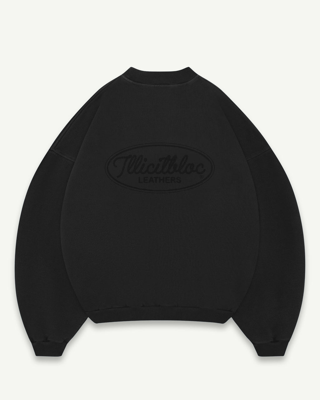 LEATHERS IRONWEAVE™ FADED POCKET SWEATSHIRT - BLACK