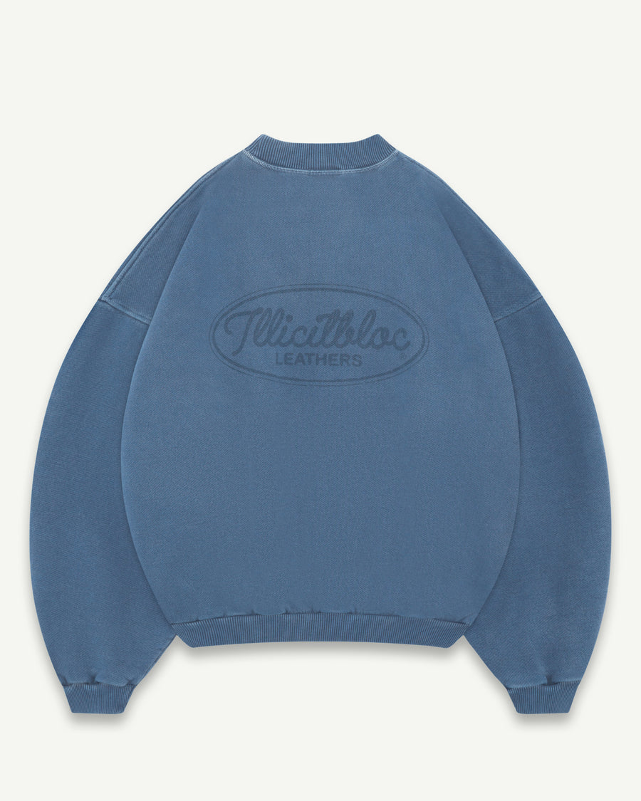 LEATHERS IRONWEAVE™ FADED POCKET SWEATSHIRT - CHORE BLUE