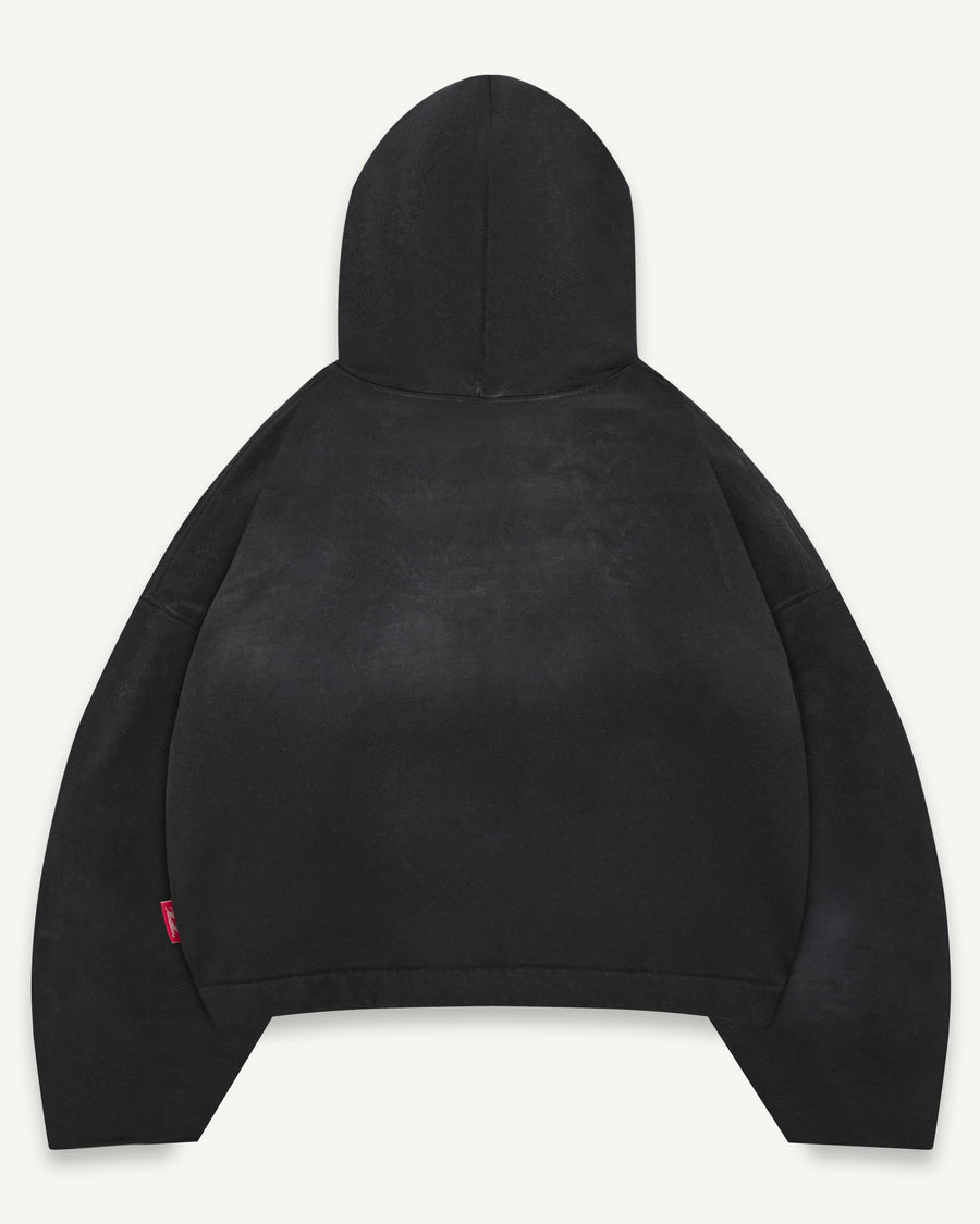 LEGACY PATCHWORK TITANWEAVE™ ZIP HOODIE - SUN FADED BLACK