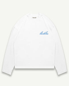 POSTER LONG SLEEVE T-SHIRT - WHITE