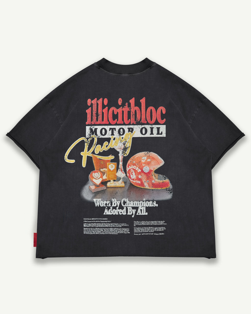 Mag Raw Hem T-shirt - Vintage Black