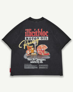 MAG RAW HEM T-SHIRT - VINTAGE BLACK