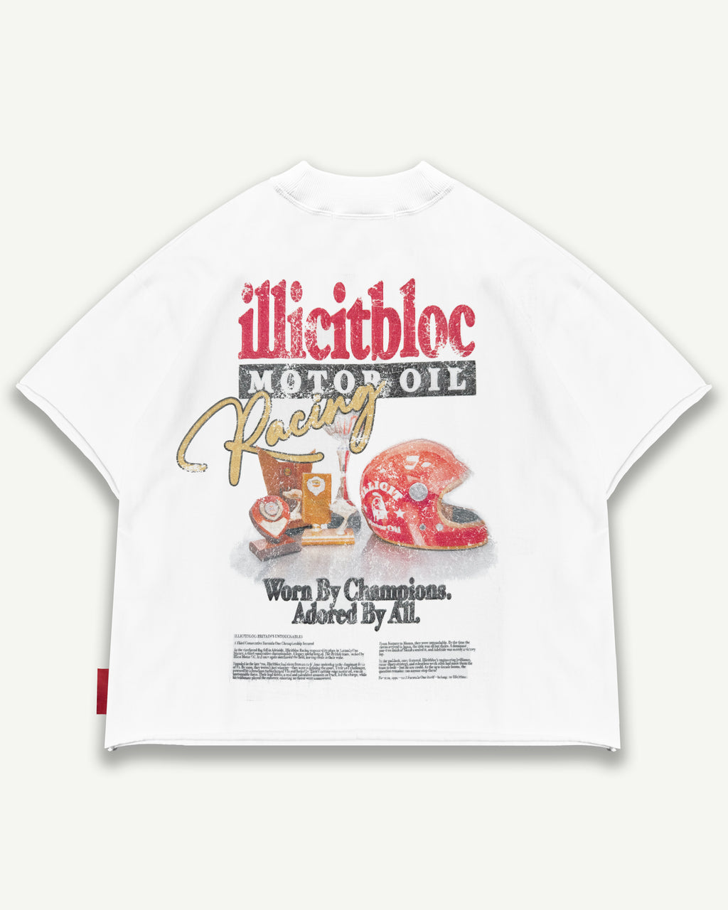 Mag Raw Hem T-shirt - White