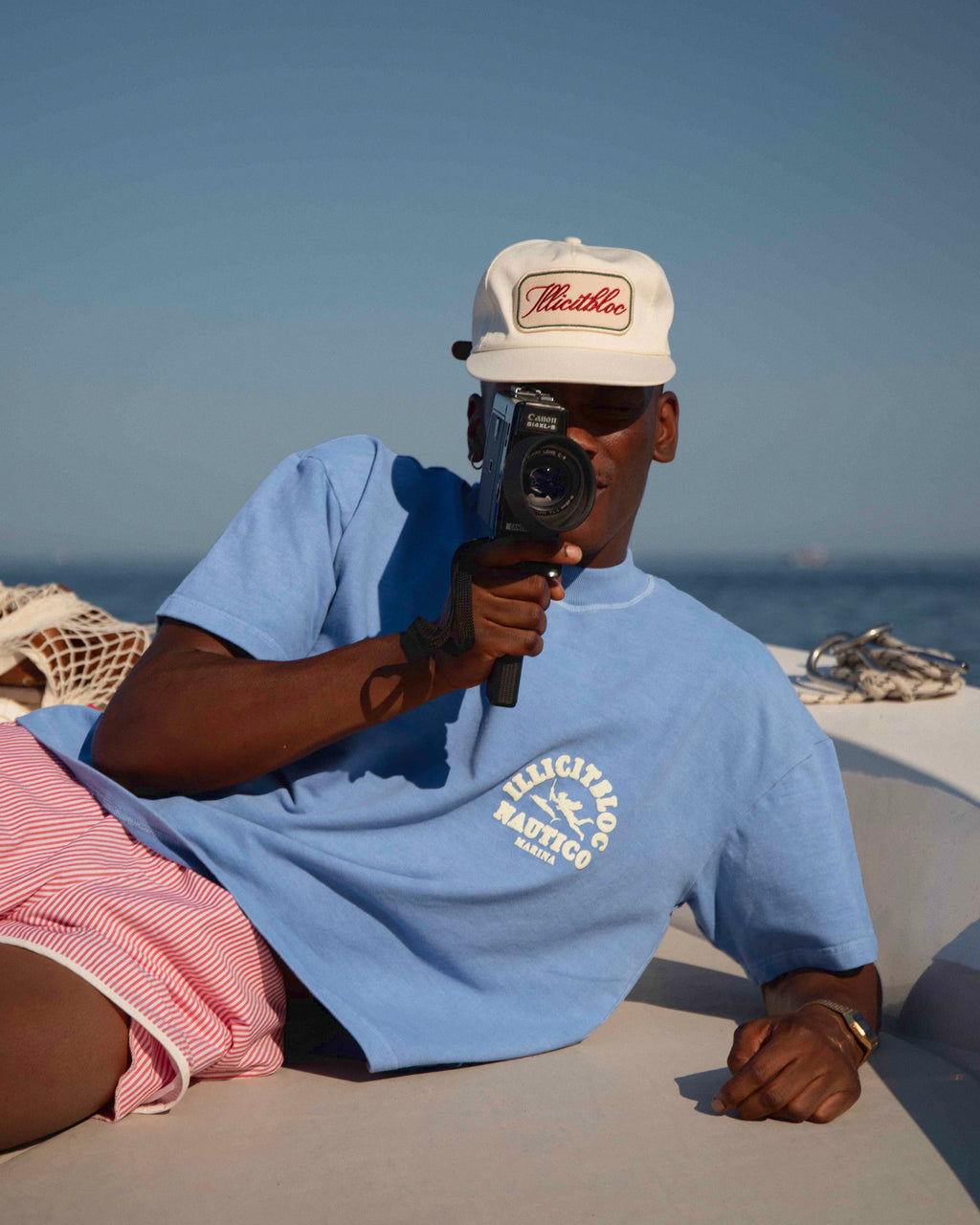 Marina T-shirt - Powder Blue