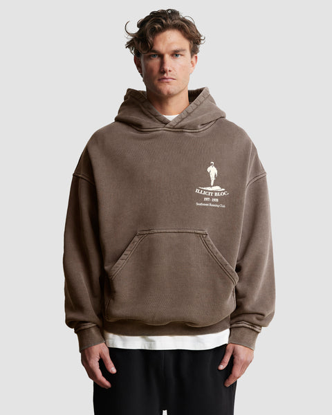 MEMBERS HOODIE - WASHED BROWN