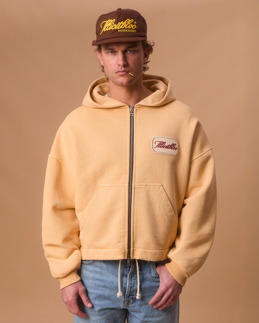 PATCHWORK TITANWEAVE™ ZIP HOODIE - MIMOSA