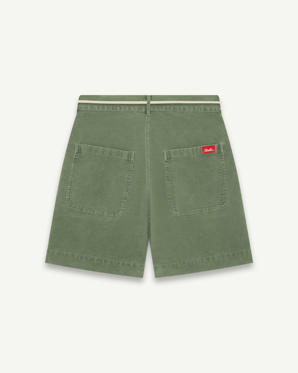 MOLESKIN FATIGUE SHORTS - MOSS GRAY