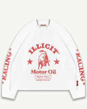Load image into Gallery viewer, MOTOR OIL LONG SLEEVE T-SHIRT - WHITE

