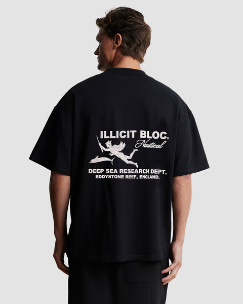 NAUTICAL RESEARCH T-SHIRT - BLACK