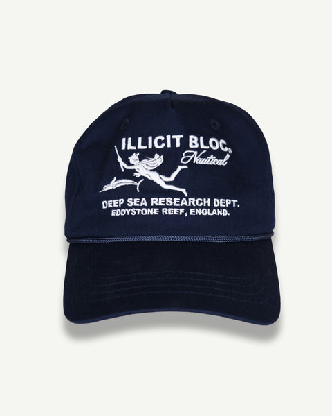 NAUTICAL RESEARCH CAP - NAVY/WHITE