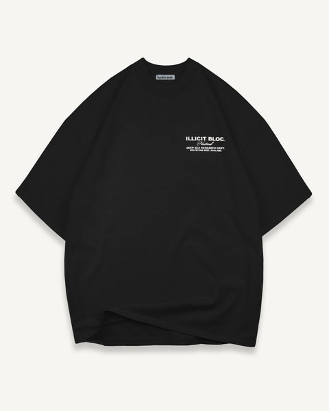 NAUTICAL RESEARCH T-SHIRT - BLACK