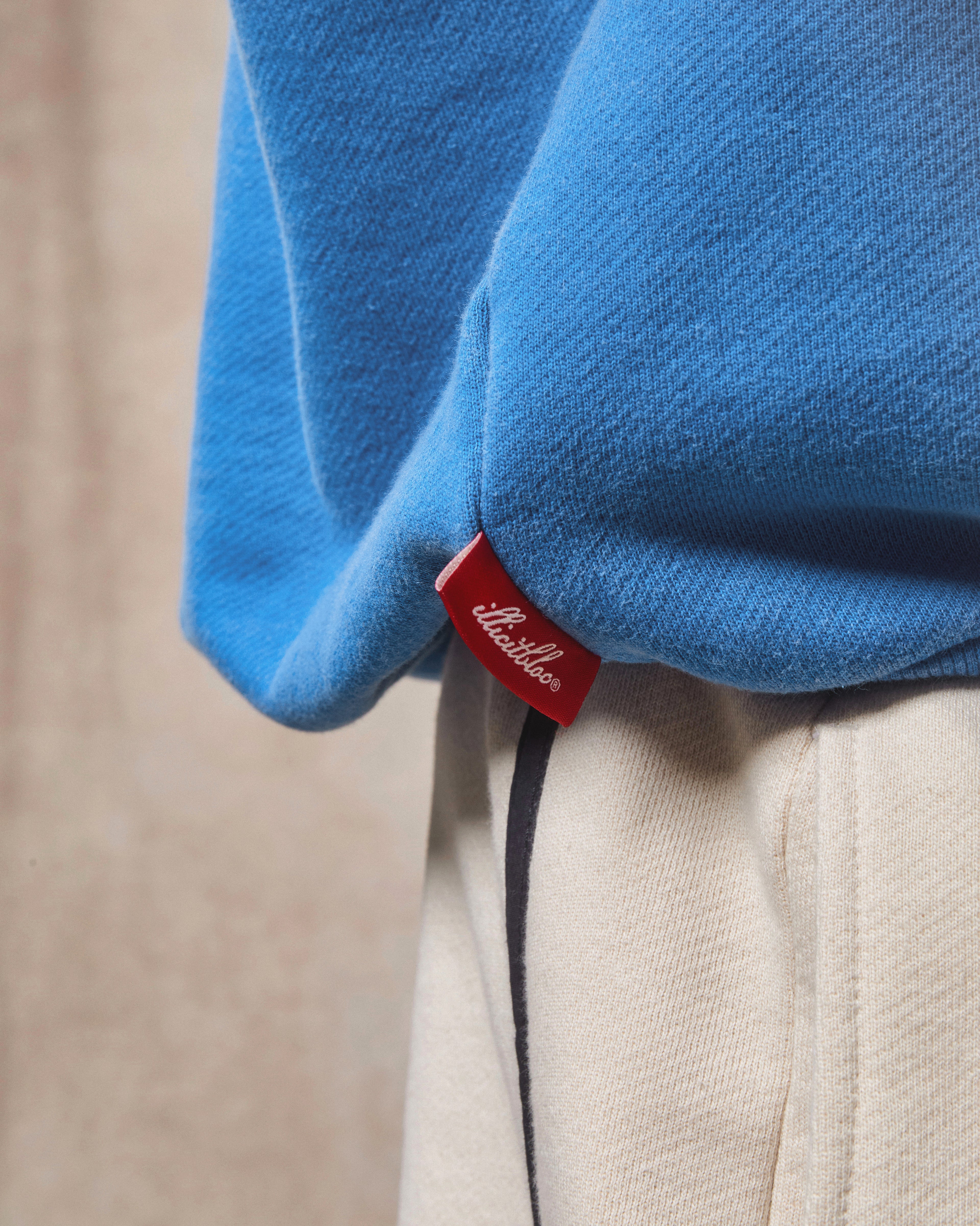 NAUTICO IRONWEAVE™ HENLEY CREWNECK - COBALT