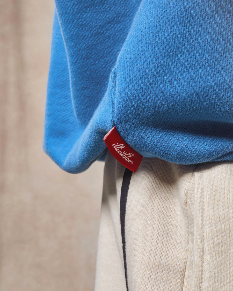 NAUTICO IRONWEAVE™ HENLEY CREWNECK - COBALT