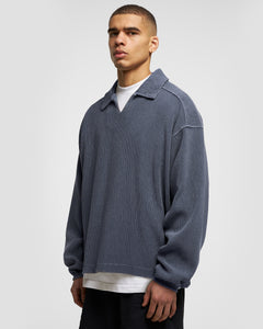 DRILL TOP - WASHED NAVY