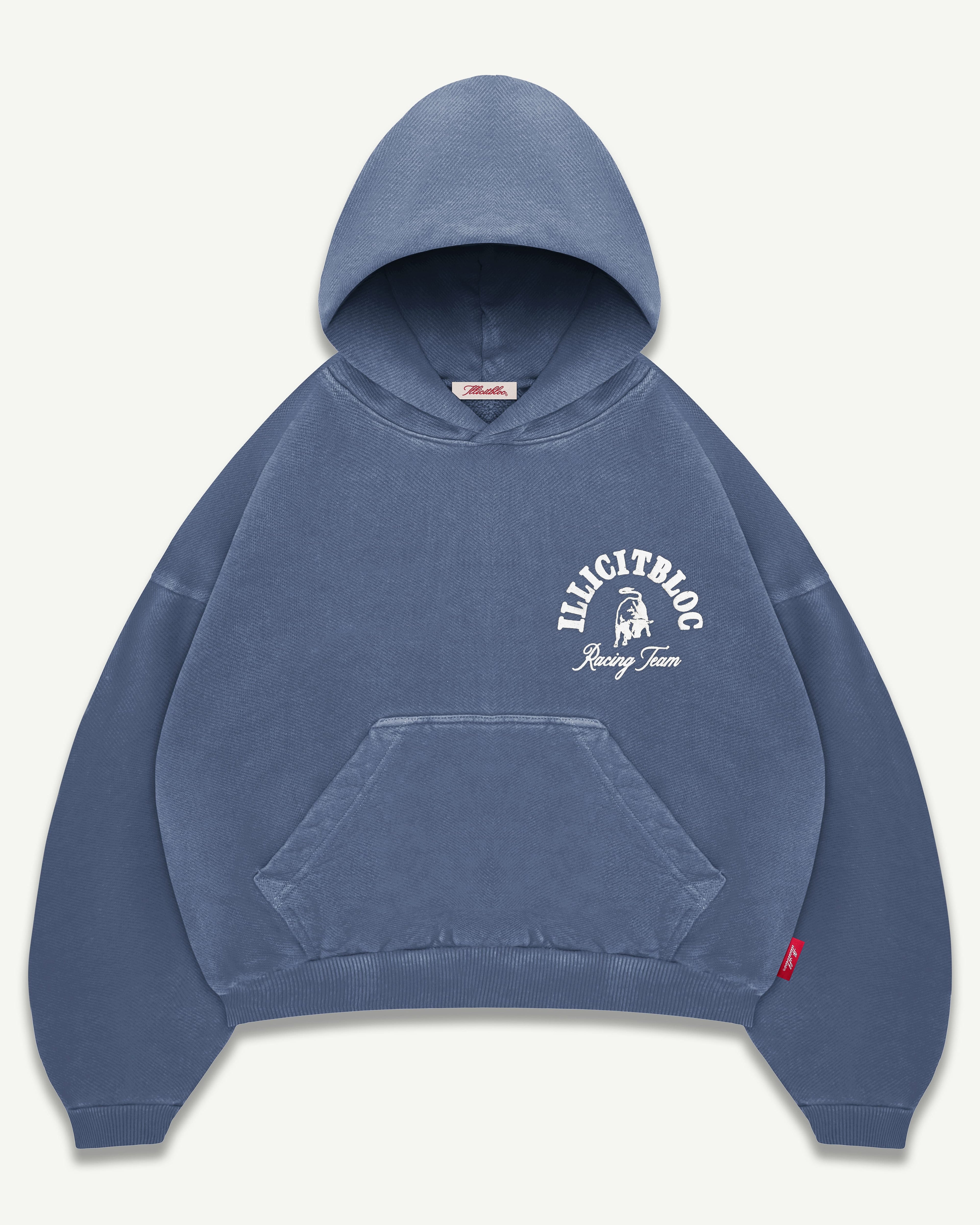 RACING TEAM HOODIE - WASHED NAVY