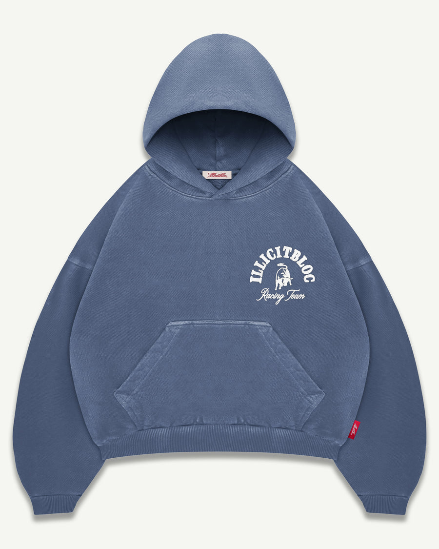 RACING TEAM HOODIE - WASHED NAVY