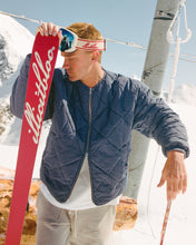 Load image into Gallery viewer, QUILTED BOMBER - WASHED NAVY
