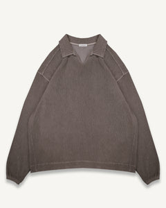 DRILL TOP - WASHED BROWN