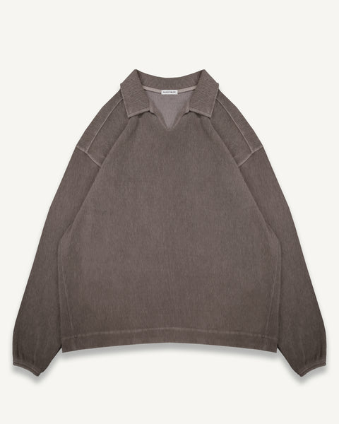 DRILL TOP - WASHED BROWN