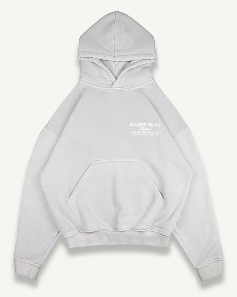 NAUTICAL RESEARCH HOODIE - POWDER GREY