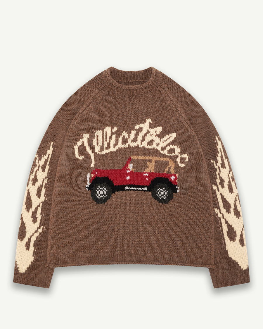 OFF-RODEO ROLLNECK PULLOVER - TOBACCO