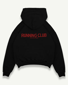 RUNNING CLUB HOODIE - BLACK