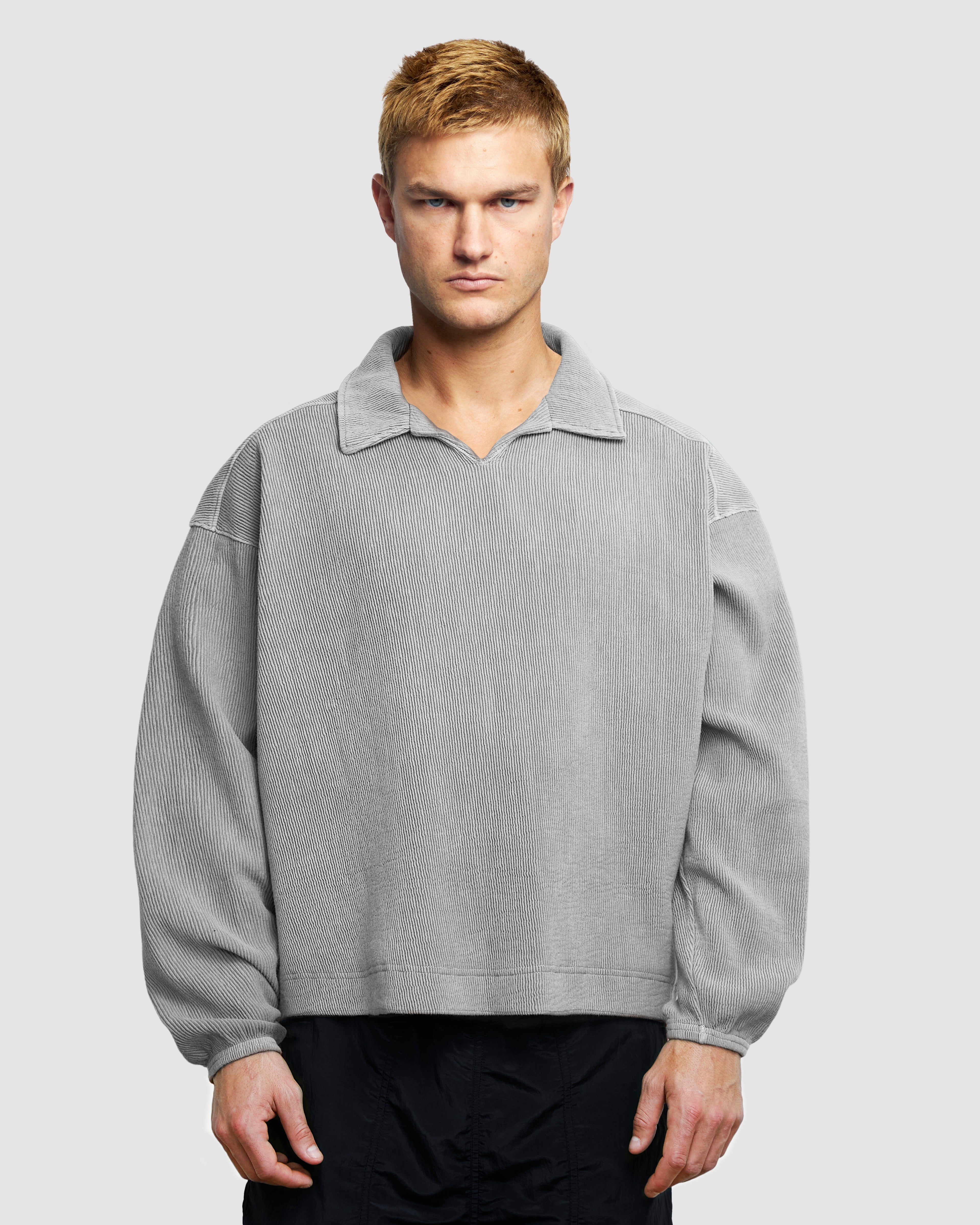 Ottoman Drill Top - Powder Grey