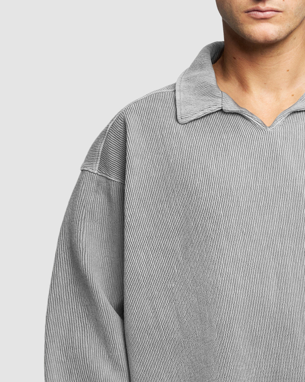 Ottoman Drill Top - Powder Grey