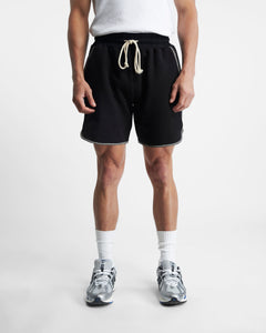 OVERLOCK RUNNING SHORTS - BLACK