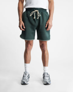 OVERLOCK RUNNING SHORTS - BOTTLE GREEN