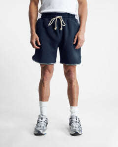 OVERLOCK RUNNING SHORTS - NAVY