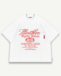 OYSTER HOUSE POCKET T-SHIRT - WHITE
