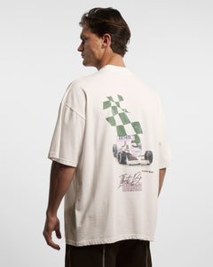 RACING CAR T-SHIRT - OYSTER