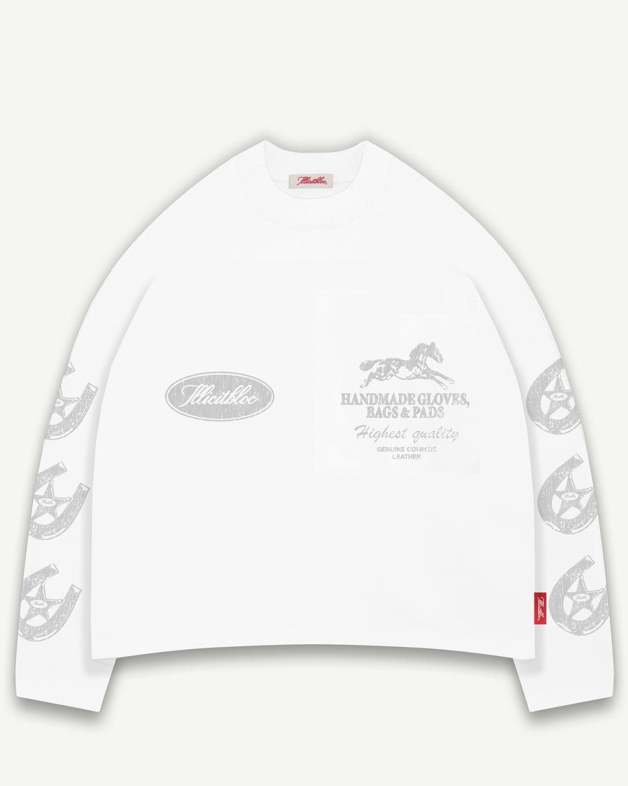 PADS CLOUDWEAVE™ LONG SLEEVE T-SHIRT - WHITE