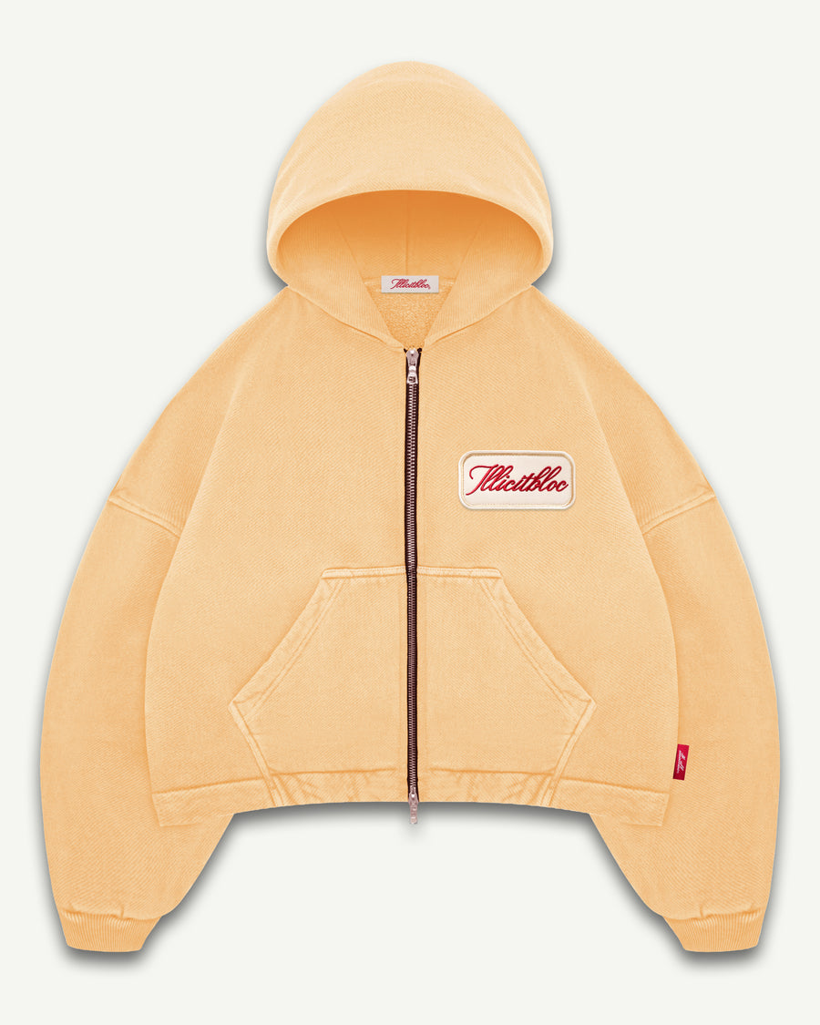 PATCHWORK TITANWEAVE™ ZIP HOODIE - MIMOSA