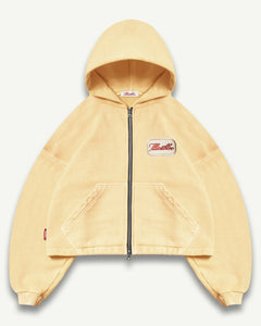 PATCHWORK ZIP HOODIE - MIMOSA