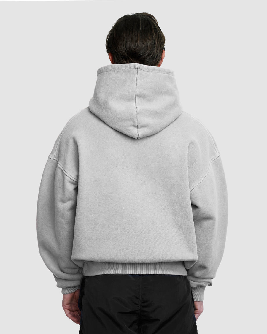 BLANK HOODIE - POWDER GREY