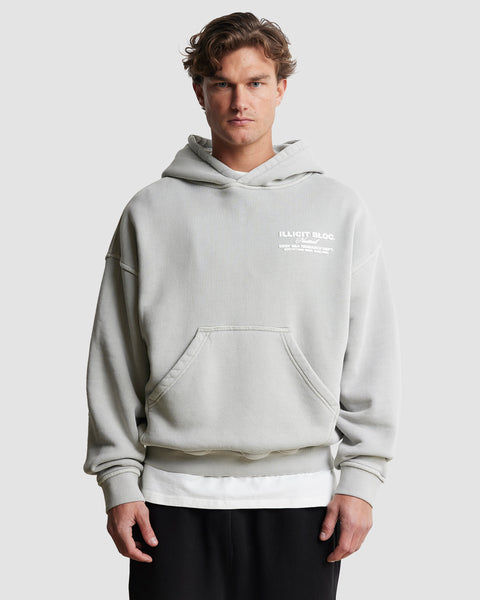 NAUTICAL RESEARCH HOODIE - POWDER GREY