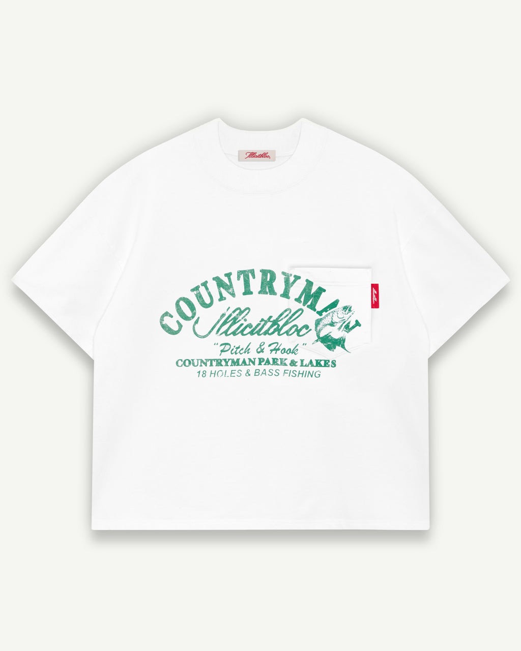 PITCH & HOOK CLOUDWEAVE™ POCKET T-SHIRT - WHITE