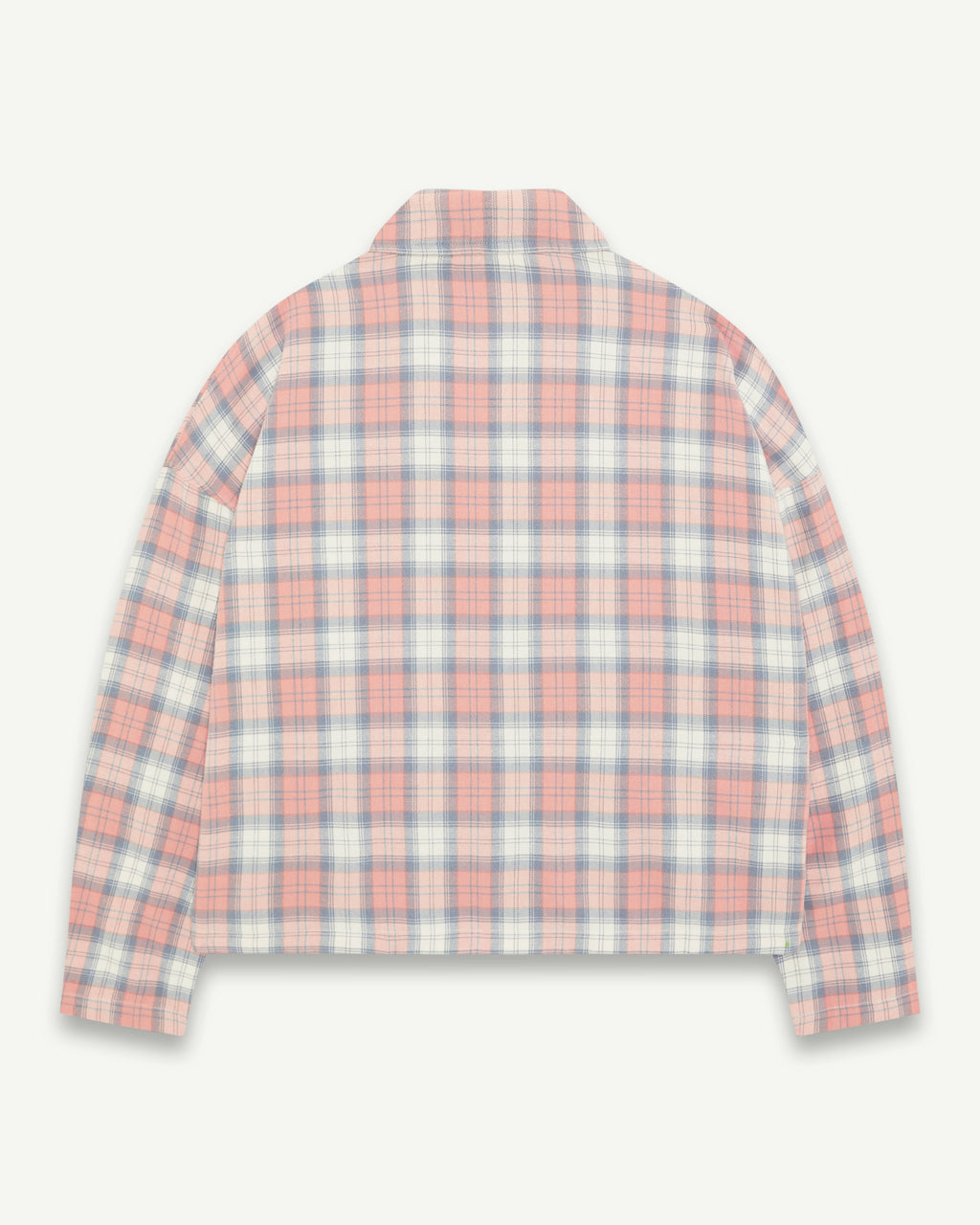 PLAID PULLOVER SHIRT - DUSTY RED