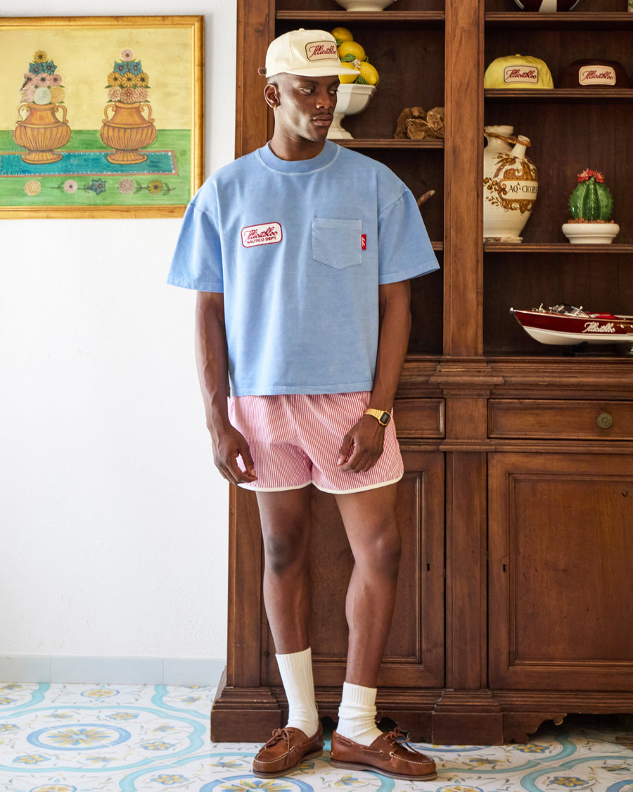 DEPT. POCKET T-SHIRT - POWDER BLUE