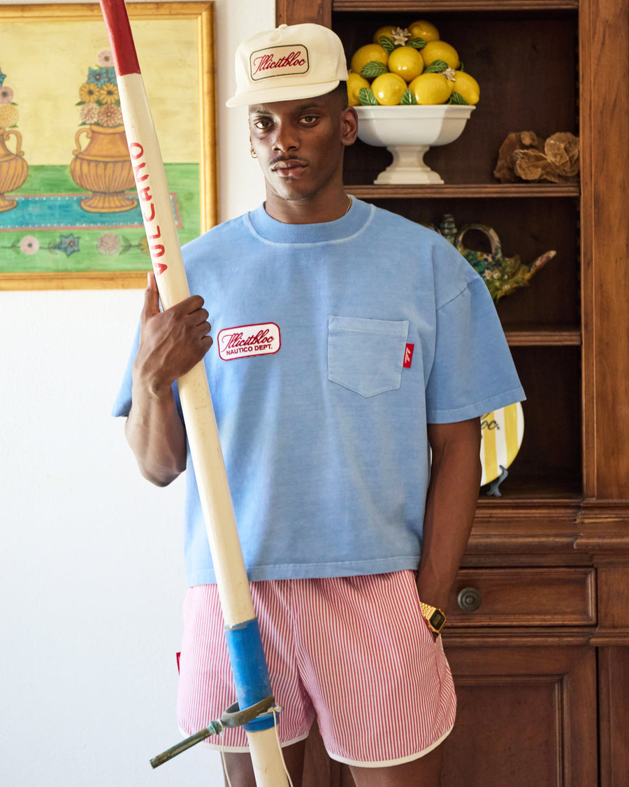 DEPT. POCKET T-SHIRT - POWDER BLUE